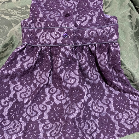 Cherokee Purple Lace Sleeveless Dress - Picture 4 of 5
